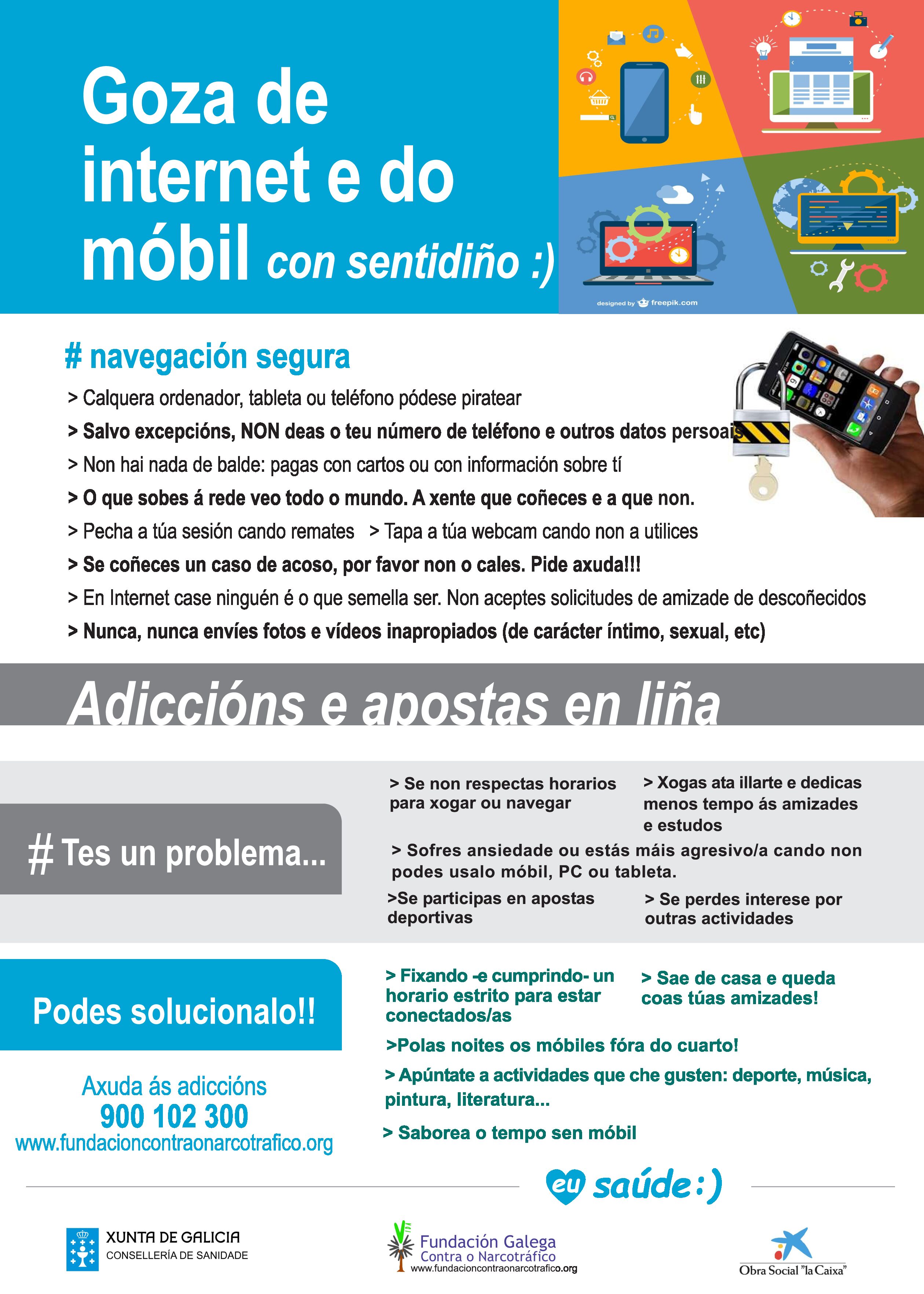 Información e prevención de adiccións - Internet e o móvil
